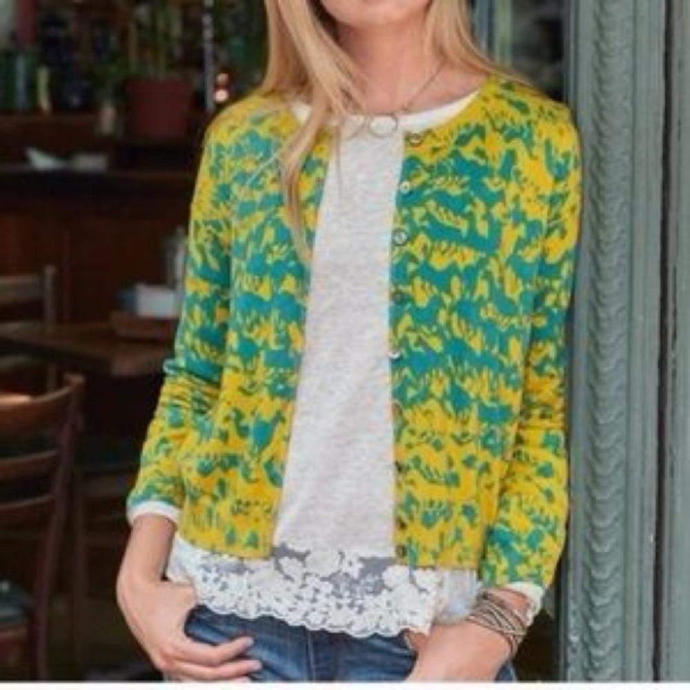 sundance free spirit horse novelty print button up lightweight cardigan